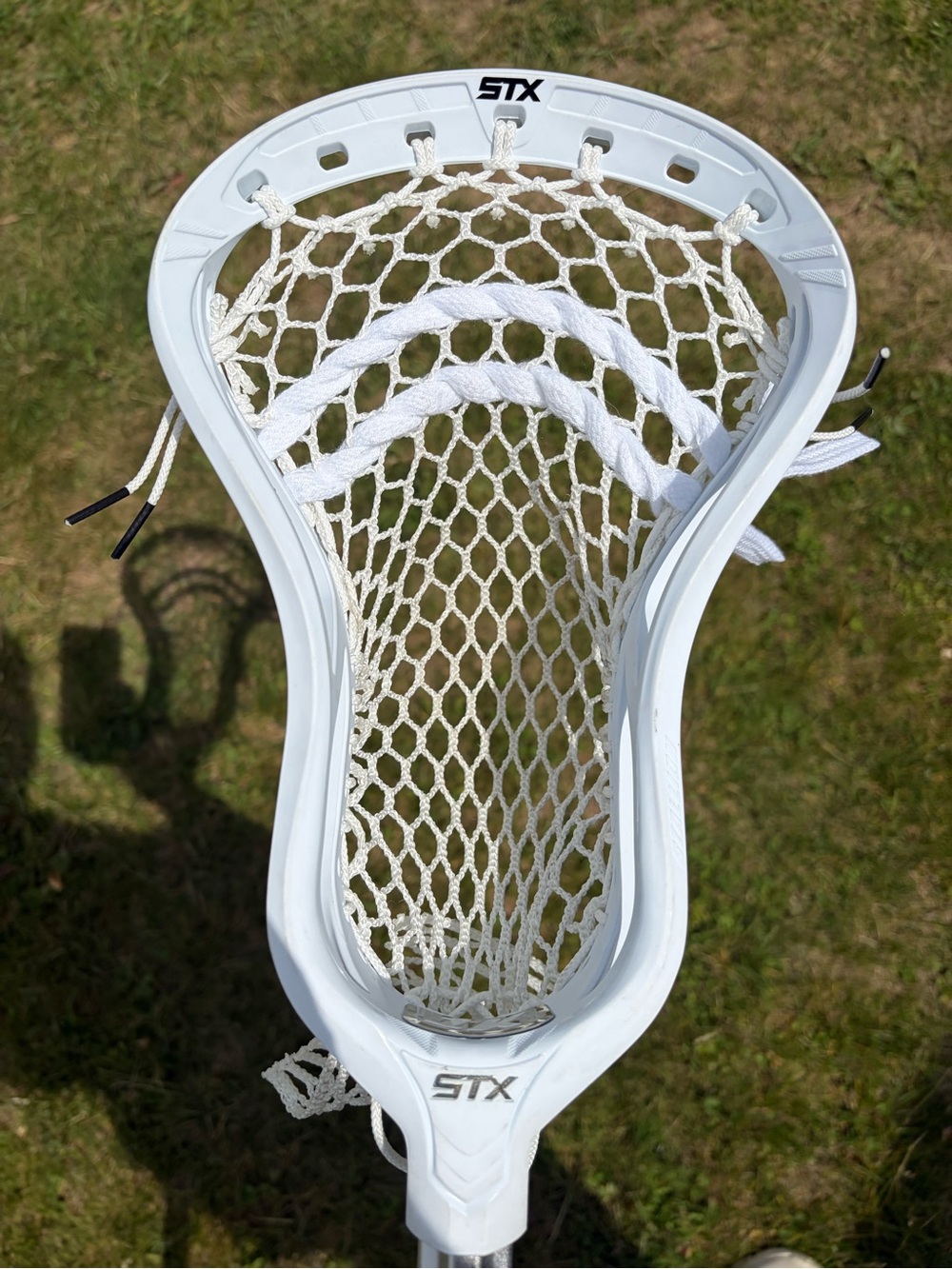 BRAND NEW STX White Lacrosse Head with Traditional Mesh